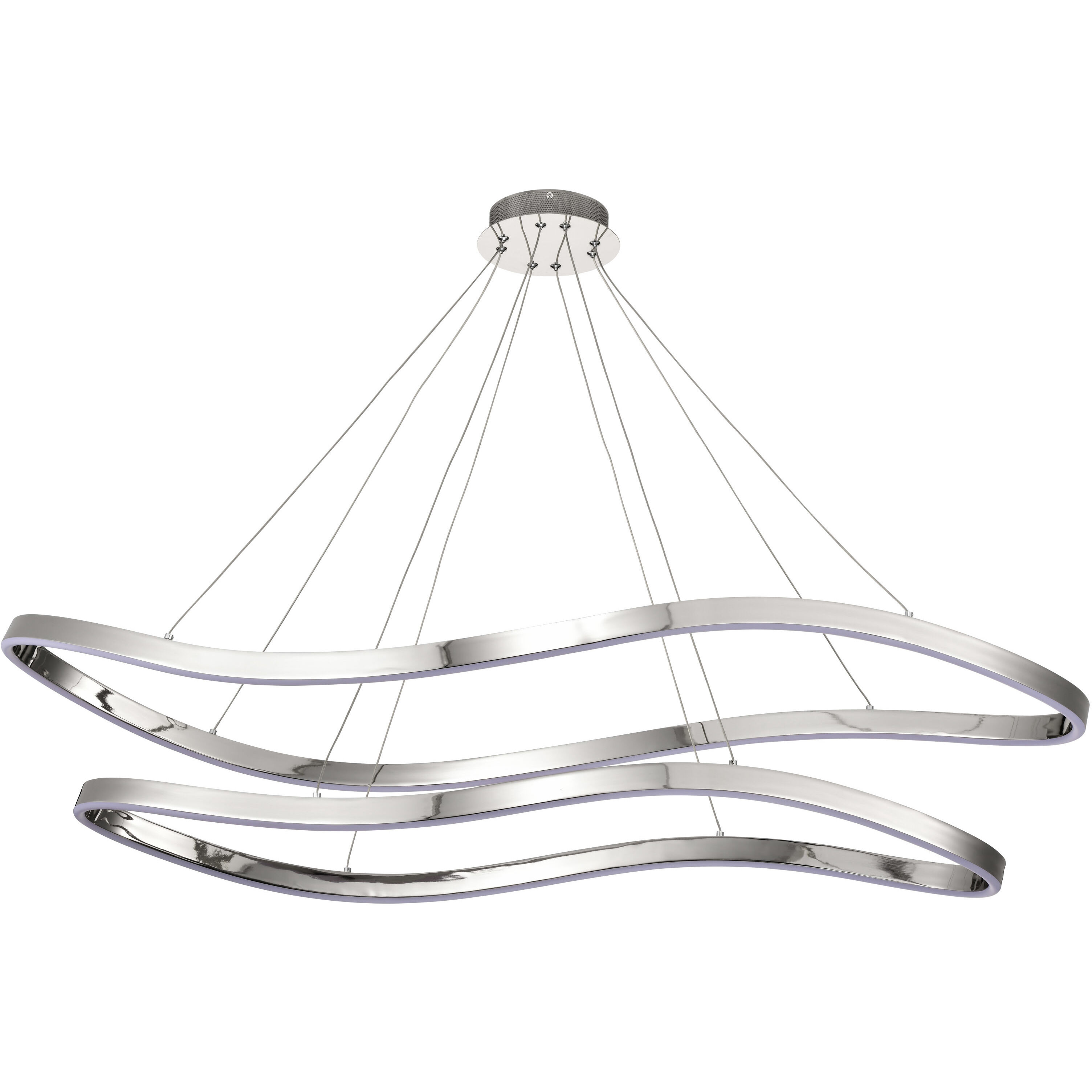 Sylas LED 20.1 inch Polished Nickel Pendant Ceiling Light