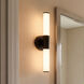 Connor LED 18 inch Matte Black Vanity Light Wall Light