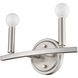 Sawyer 2 Light 12 inch Satin Nickel Vanity Light Wall Light
