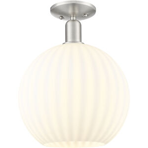 Arcadia White Venetian 1 Light 12.00 inch Semi-Flush Mount