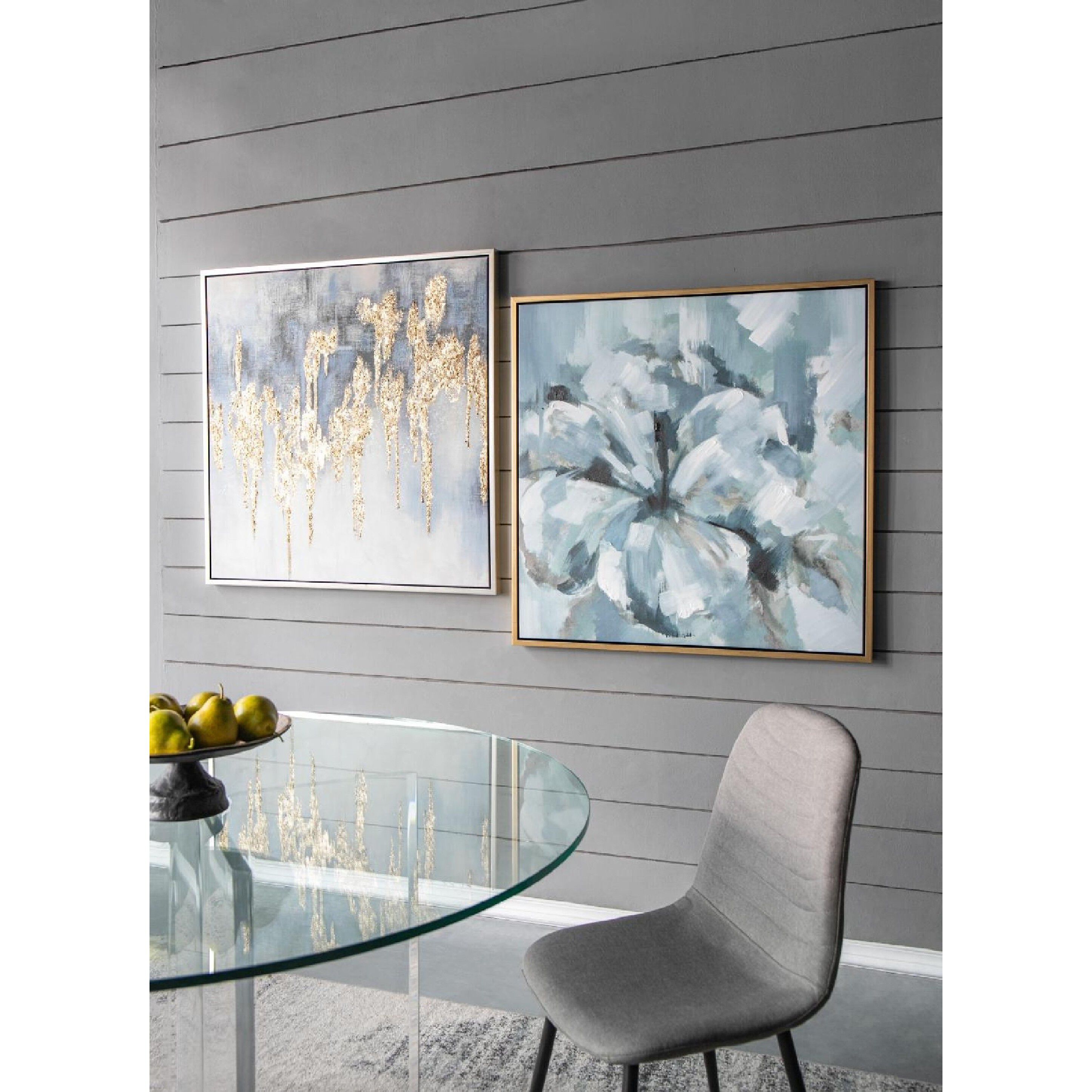 Anita Gray/Gold/Blue Wall Art