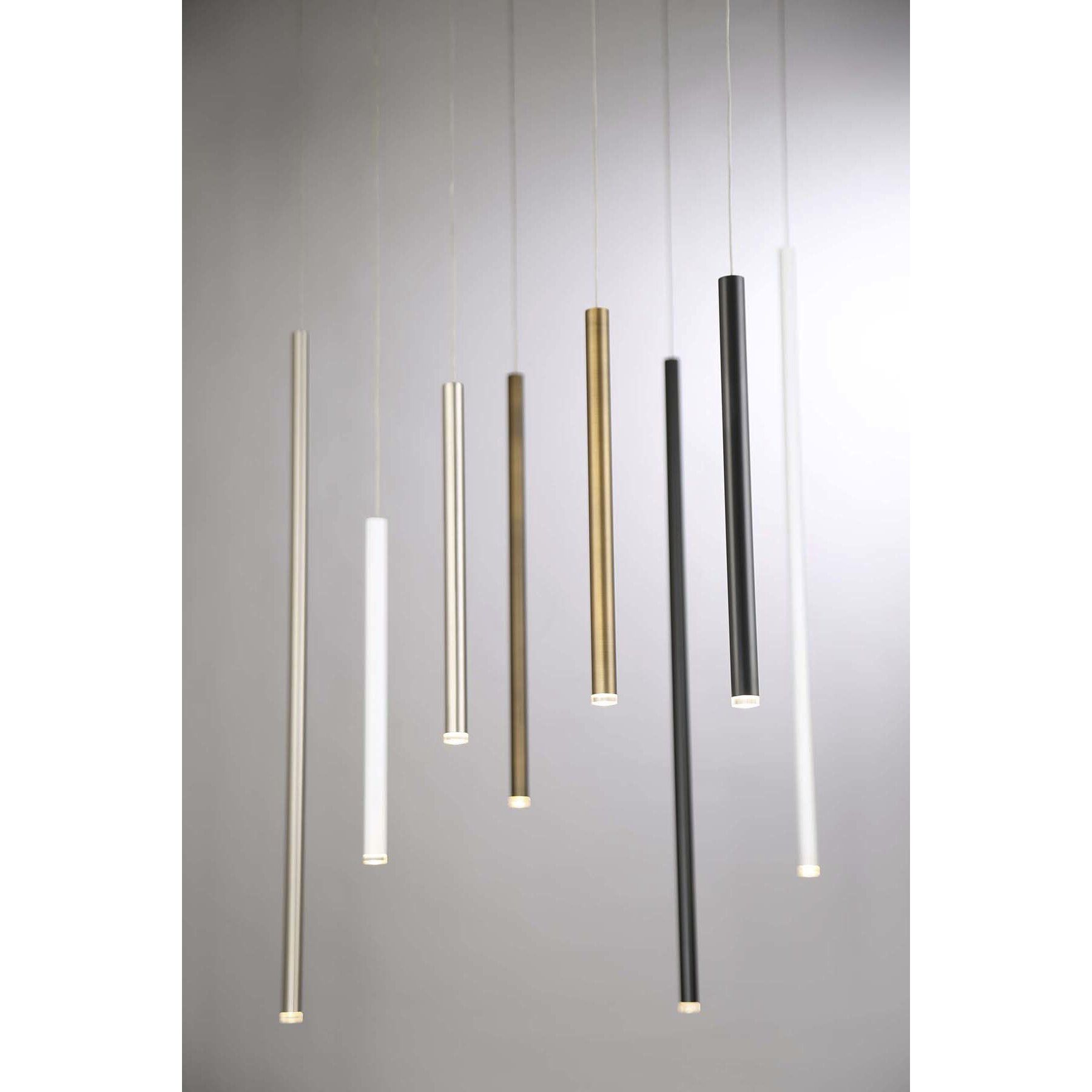 Navada LED 1 inch Black Pendant Ceiling Light, Medium