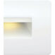 Hardy Island Luna 120v 4.00 watt Satin White Landscape Step Light in 3000K, Horizontal