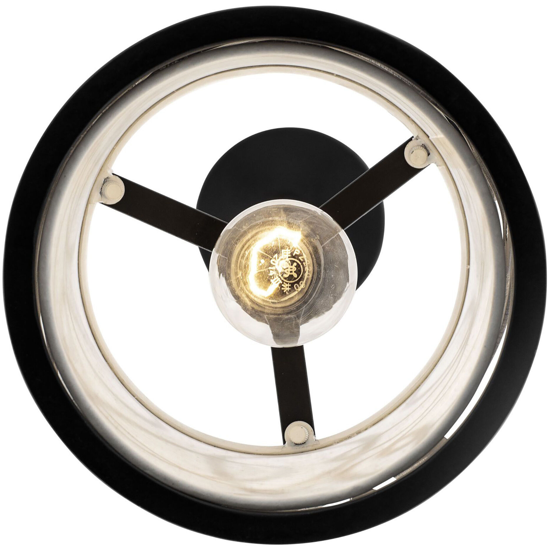 Scribble 1 Light 8 inch Matte Black Mini Pendant Ceiling Light, Smithsonian Collaboration