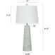 Conical 31.5 inch 150.00 watt Light Blue Washed Table Lamp Portable Light
