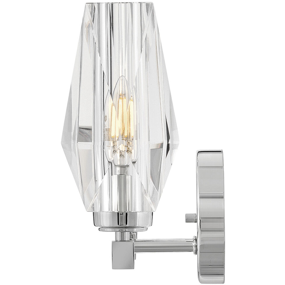 Ana 3 Light 23.5 inch Polished Nickel Bath Light Wall Light