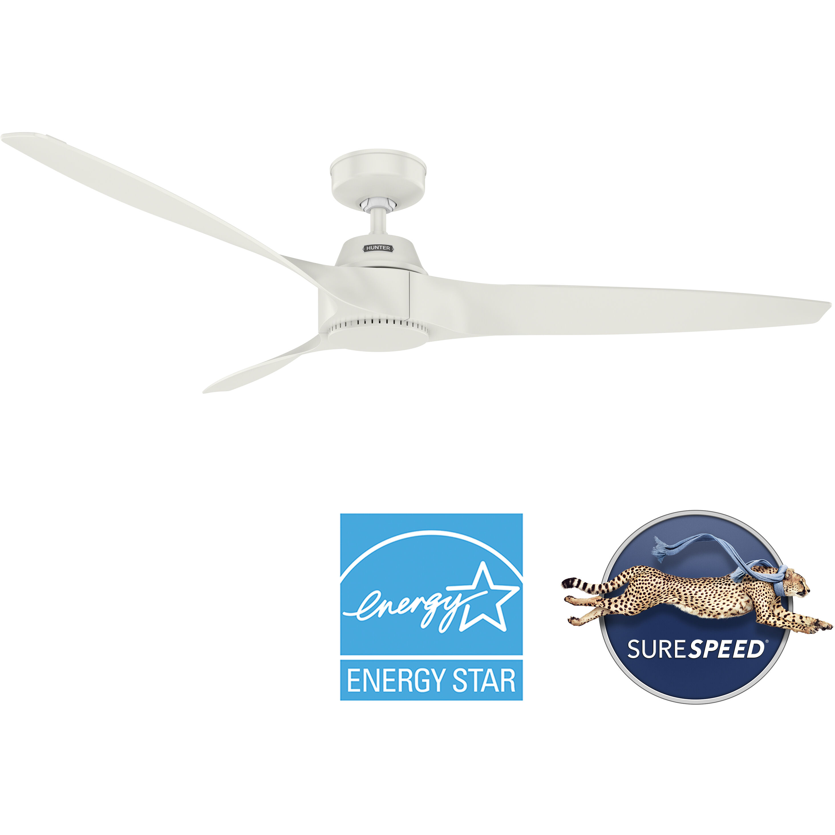 Mosley 60 inch Fresh White Outdoor Ceiling Fan