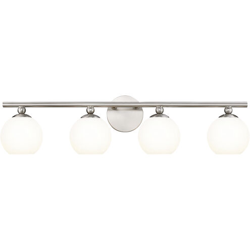Neoma 4 Light 30 inch Brushed Nickel Vanity Wall Light