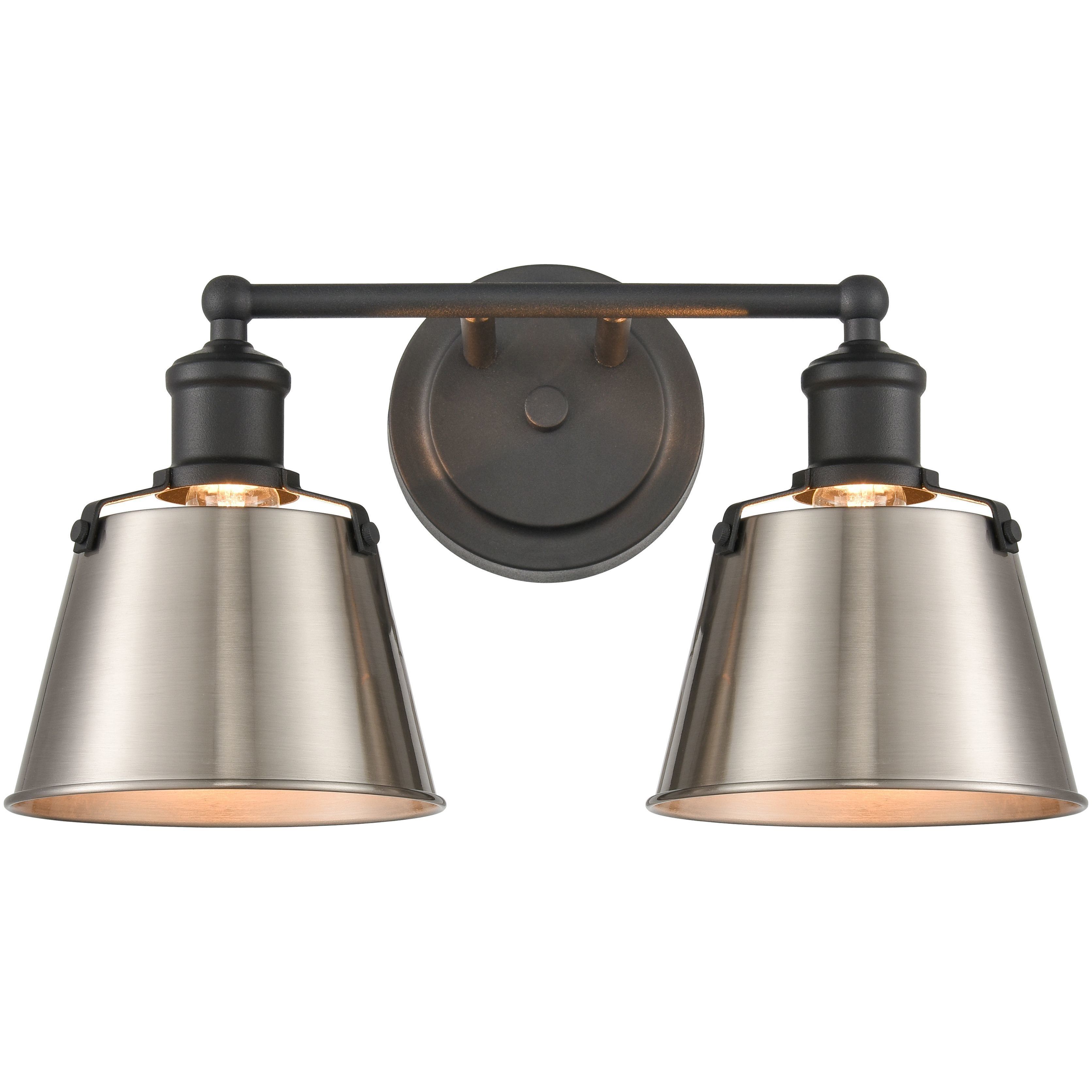 Holgate 2 Light 15 inch Charcoal Vanity Light Wall Light