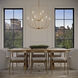 Greenwich 9 Light 32 inch Satin Brass Chandelier Ceiling Light