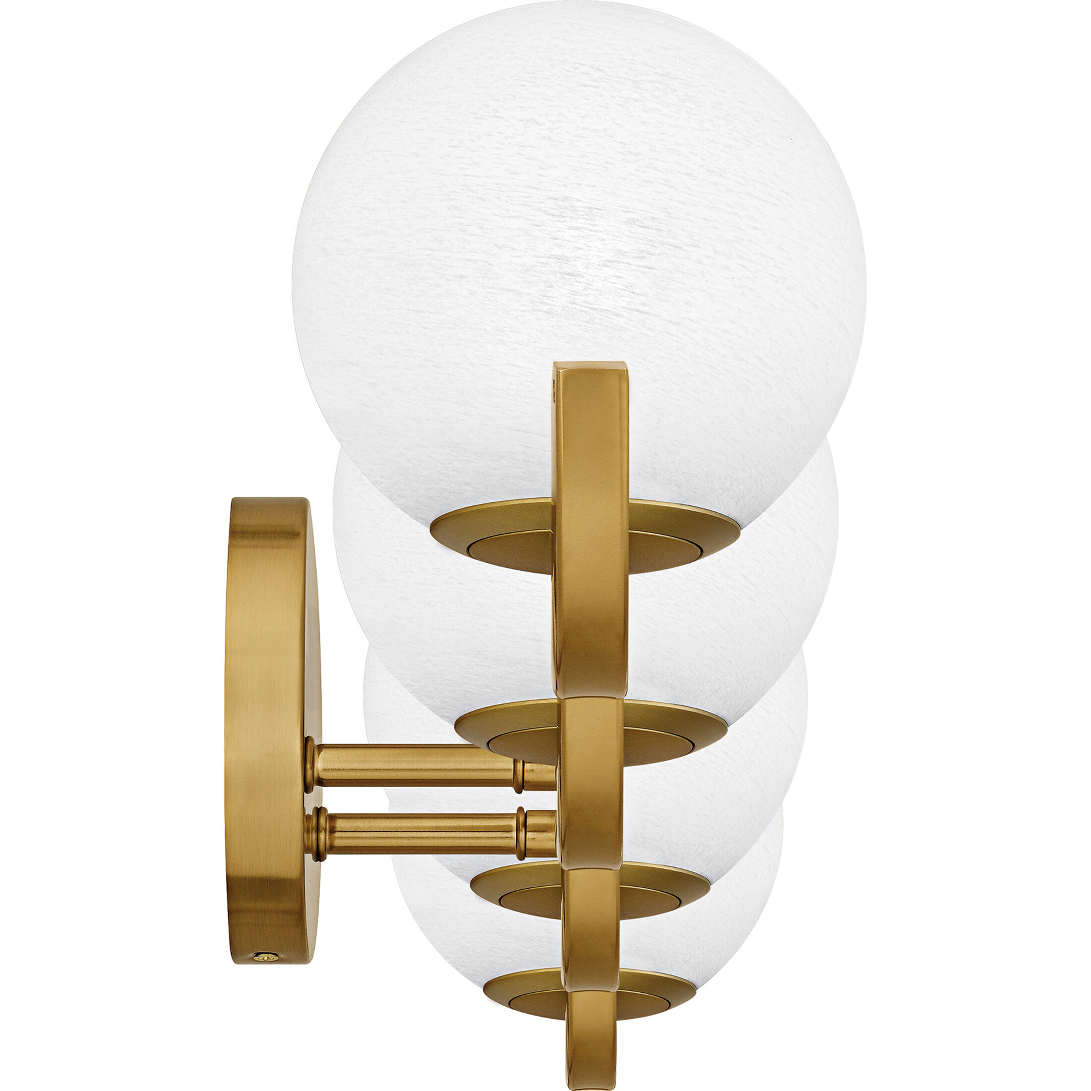 Spherical 4 Light 30.75 inch Aged Brass Bath Light Wall Light, Extra Large