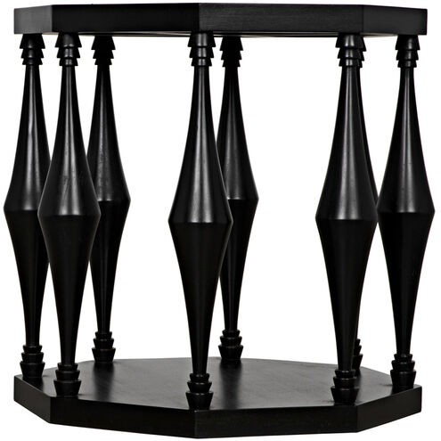 Marceo 26 X 26 inch Hand Rubbed Black Side Table