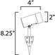 Alumilux Landscape 12 9 watt Black Outdoor Pathway Light