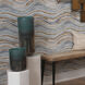 Vapor 20 X 8.5 inch Vase in Metallic Aqua