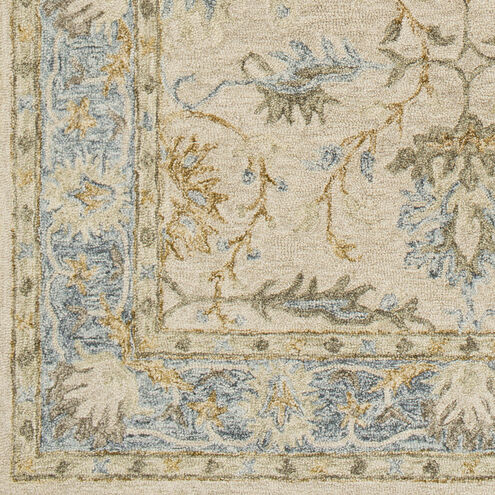 Panipat 36 X 24 inch Pale Blue Rug in 2 x 3, Rectangle