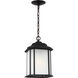 Kent 1 Light 8.38 inch Black Outdoor Pendant