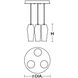 Candace 3 Light 18 inch Satin Nickel Triple Round Pendant Ceiling Light in Clear