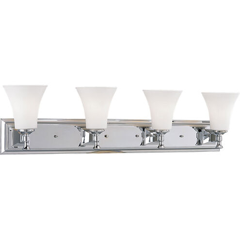 Fairfield 4 Light 35 inch Polished Chrome Bath Vanity Wall Light