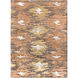 Platinum 36 X 24 inch Rust, Camel, Dark Brown, Taupe Rug