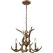 Elk 3 Light 18 inch Wood Tone Chandelier Ceiling Light