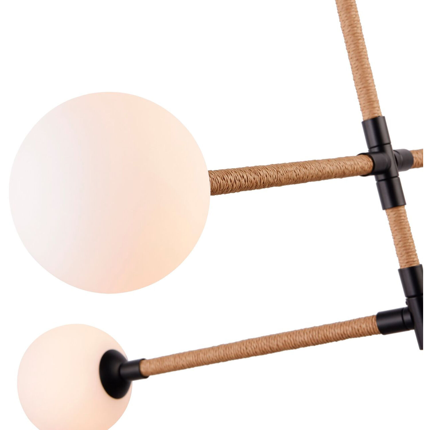 Capilano LED 35.7 inch Black Chandelier Ceiling Light