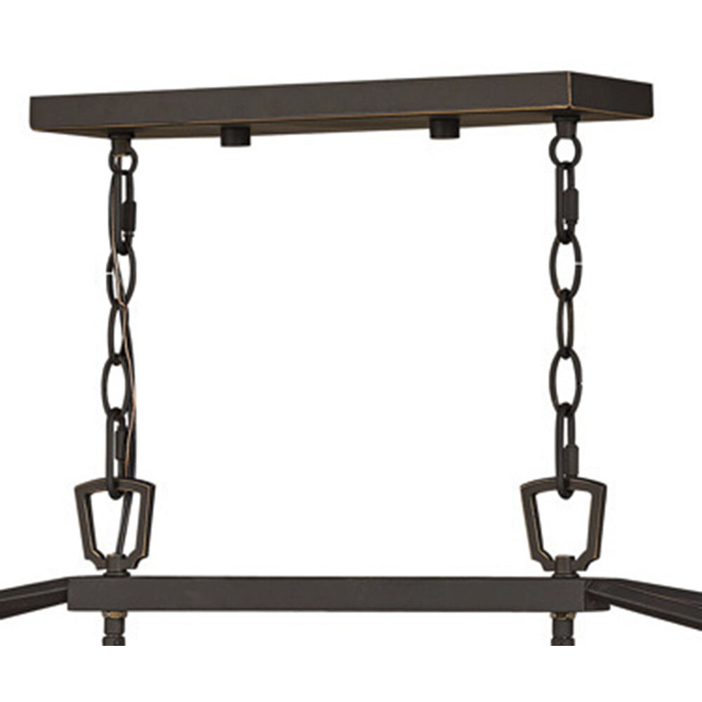 Open Air Alford Place 6 Light 40 inch Oil Rubbed Bronze Outdoor Linear Hanging Light in Non-LED, Estate Series