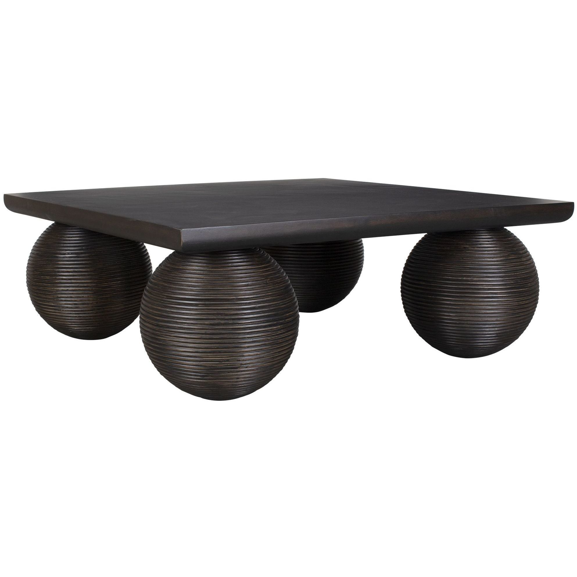 Kasson 44 X 17 inch Distressed Black Coffee Table