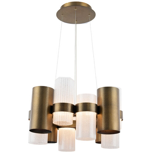 Harmony LED 26.5 inch Aged Brass Chandelier Ceiling Light in 27in.