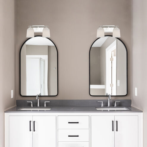 Stella 2 Light 14.25 inch Polished Nickel Vanity Light Wall Light