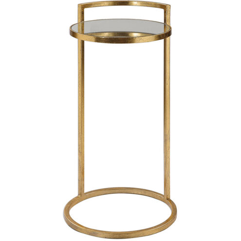 Cailin 26 X 14 inch Bright Gold Leaf Accent Table