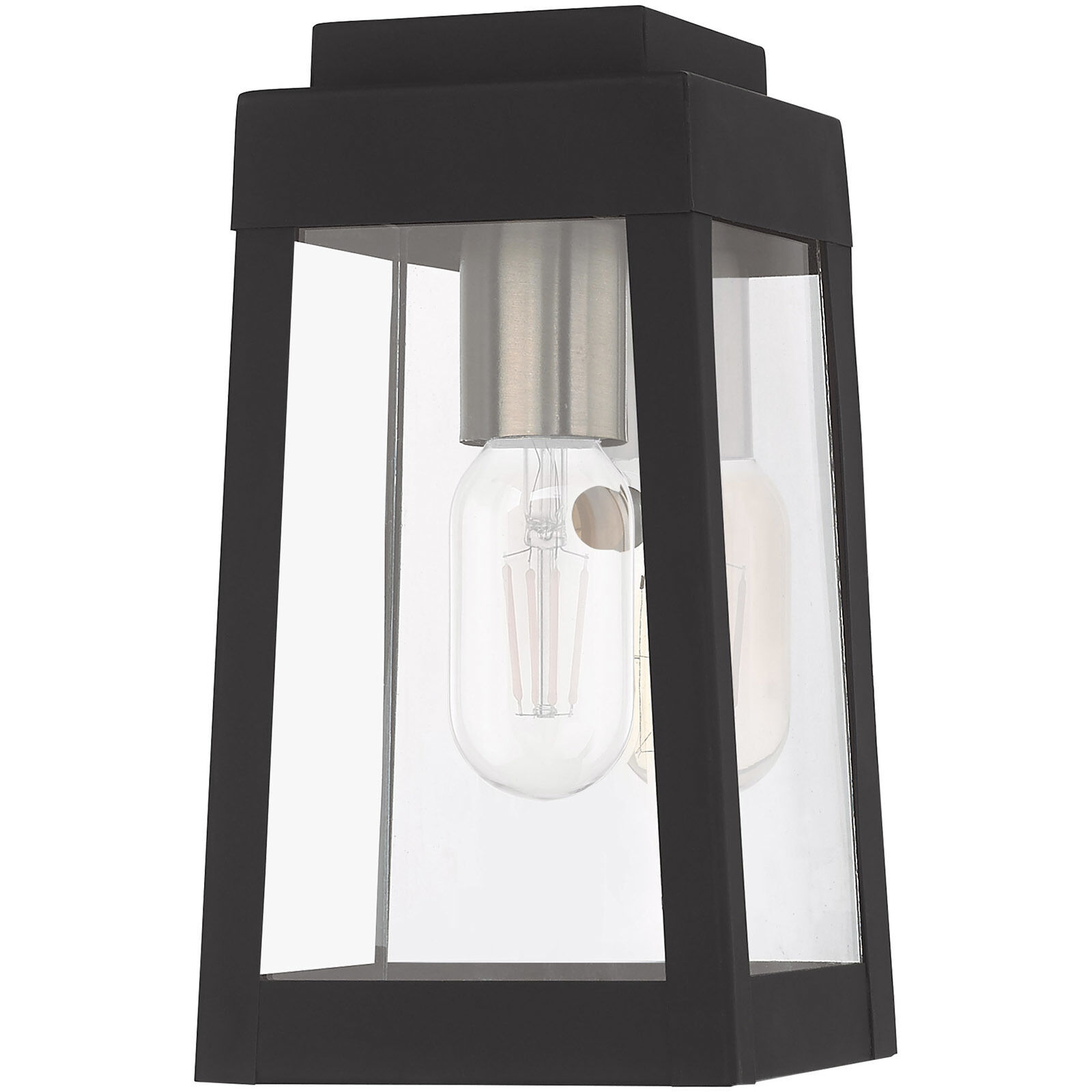 Oslo 1 Light 10 inch Black Outdoor Wall Lantern