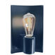 Ambiance Collection 1 Light 7 inch Navarro Red with Polished Brass Wall Sconce Wall Light