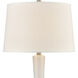 Kircubbin 32 inch 150.00 watt White with Blue and Brushed Steel Table Lamp Portable Light