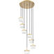 Renaud LED 21 inch Modern Gold Chandelier Ceiling Light