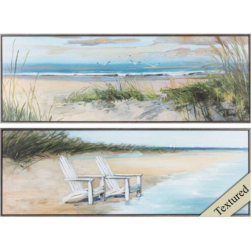 Waterside Collection 36 X 12 inch Non-Glass Framed Art