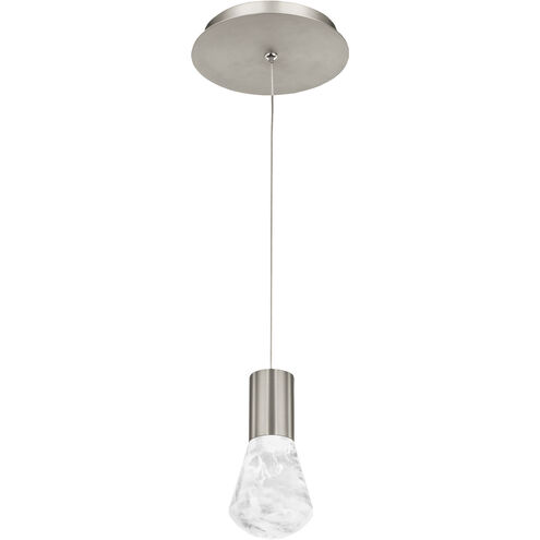 Plum LED 15 inch Satin Nickel Mini Pendant Ceiling Light