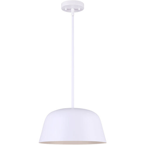 Kiliam 1 Light 13 inch Matte White Pendant Ceiling Light