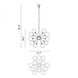 Soleil 18 Light 32 inch Chrome Chandelier Ceiling Light in Chrome and Opal Glass