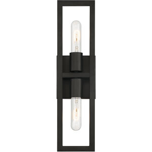 Urban Oasis 2 Light 5 inch Matte Black Wall Sconce Wall Light