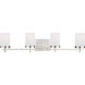 Sean Lavin Zire 4 Light 34 inch Brushed Nickel Wall Bath Fixture Wall Light