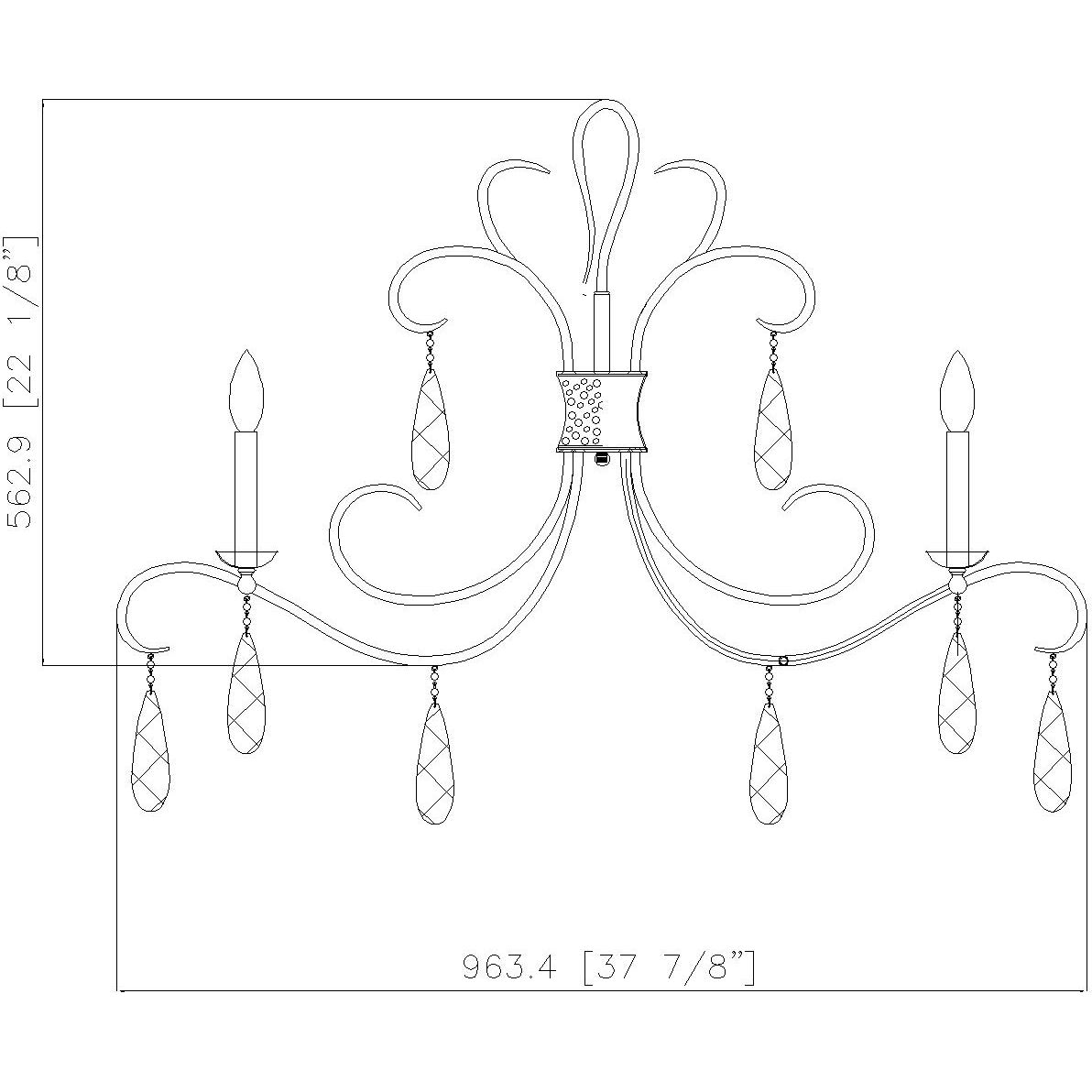 Amara 5 Light 38 inch Gilded Gold Chandelier Ceiling Light