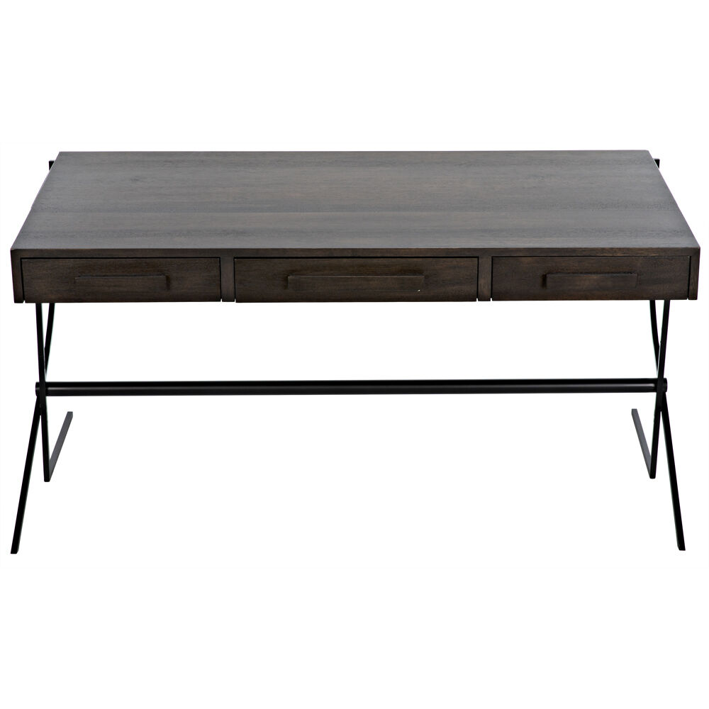 Frank 62.5 X 31 inch Ebony Walnut Desk