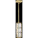 Crystal Enchantment 1 Light 5 inch Gold Pendant Ceiling Light