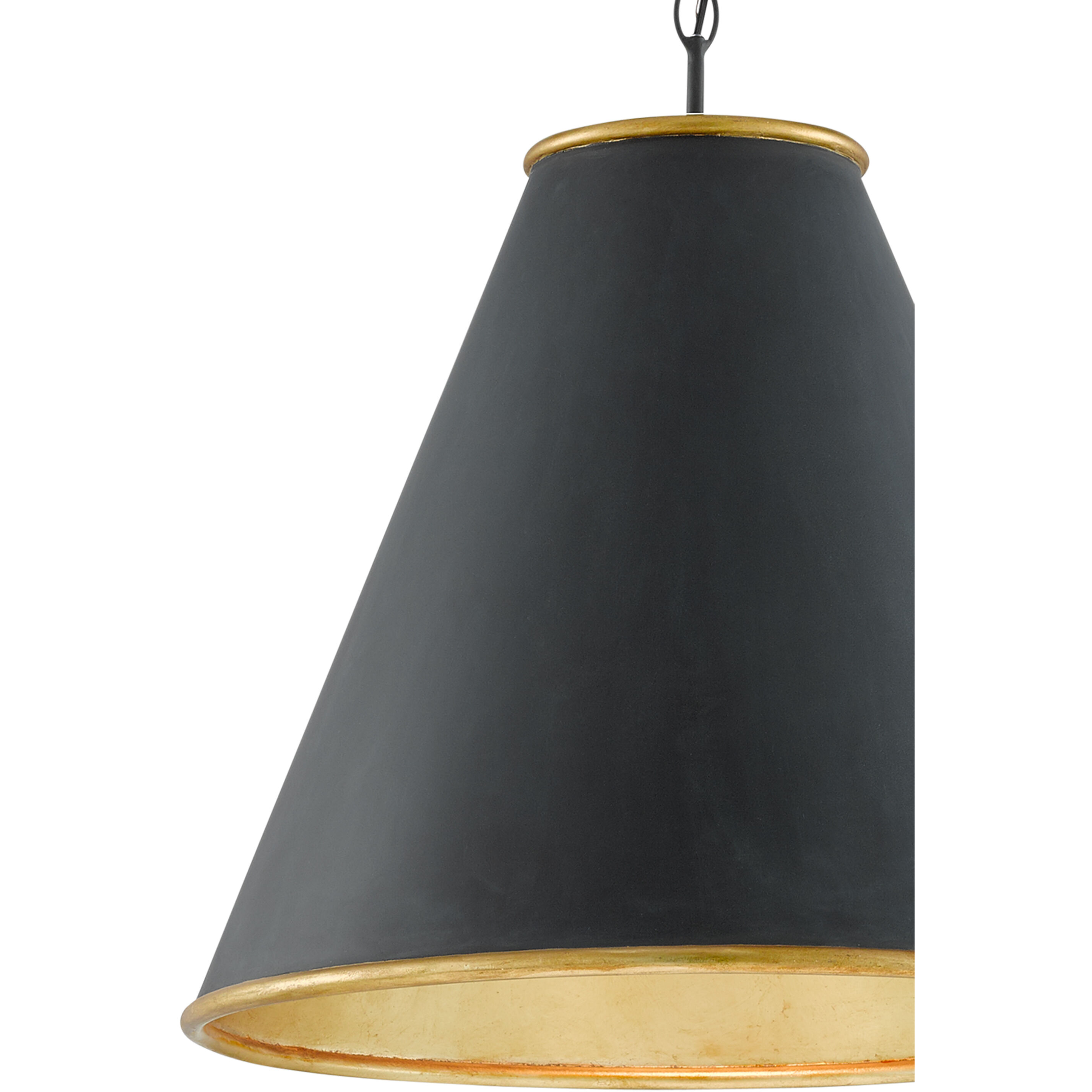 Pierrepont 1 Light 22 inch Antique Black/Contemporary Gold Leaf/Painted Gold Pendant Ceiling Light, Large