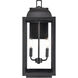 Beaufort 2 Light 22.25 inch Powder Coated Black Outdoor Wall Sconce
