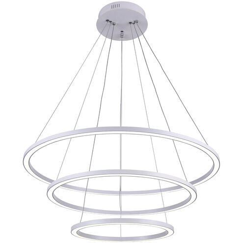 Chalice LED 31 inch White Chandelier Ceiling Light