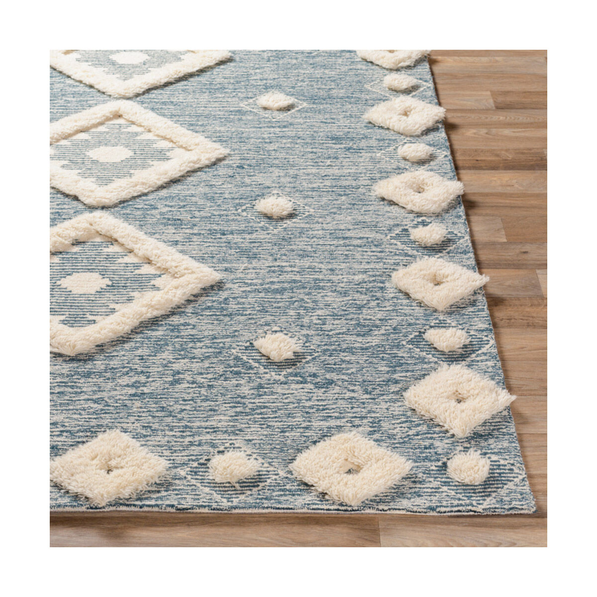 Cherokee 144 X 108 inch Navy/Cream Rugs