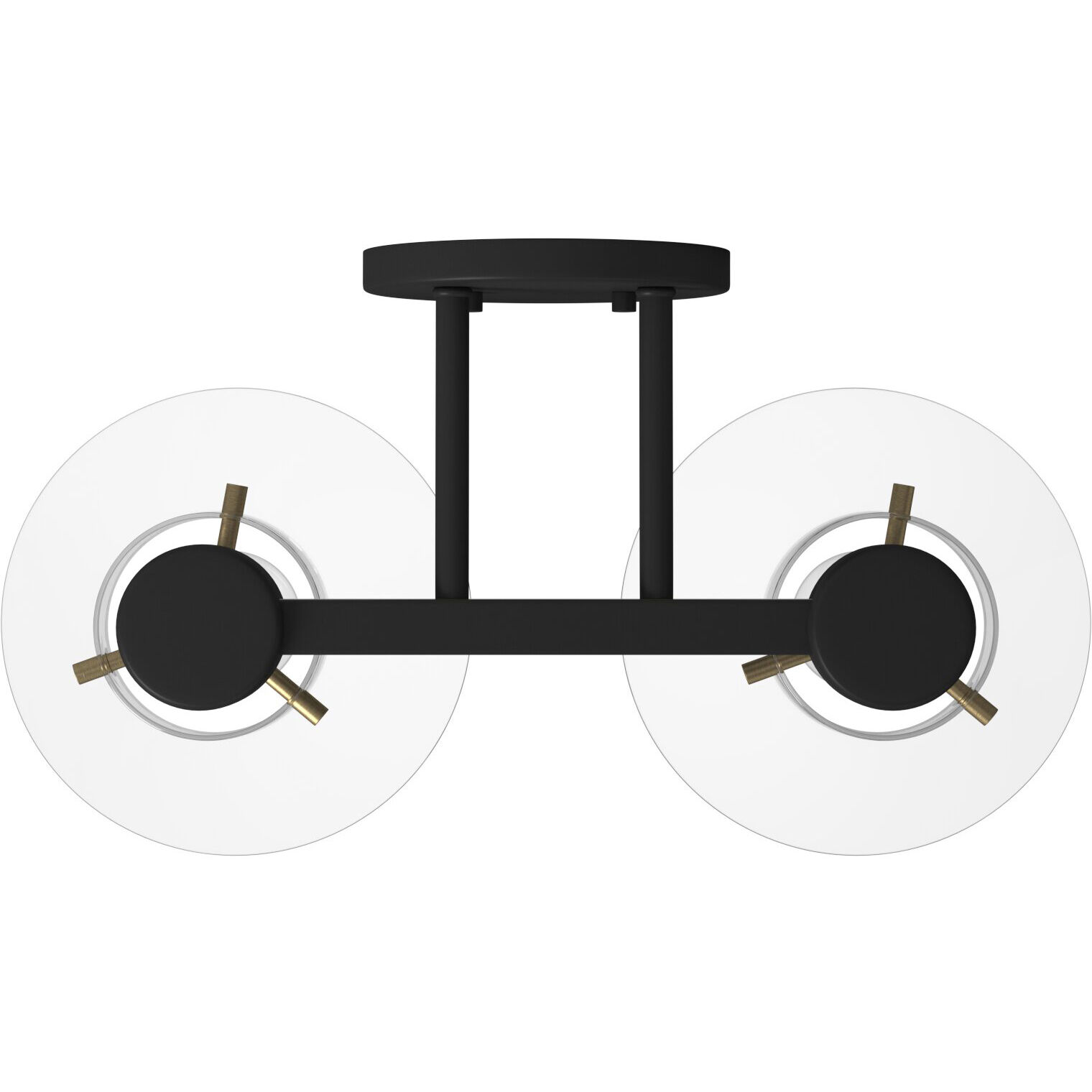 Willow Creek 2 Light 17 inch Matte Black Bath Bar Wall Light