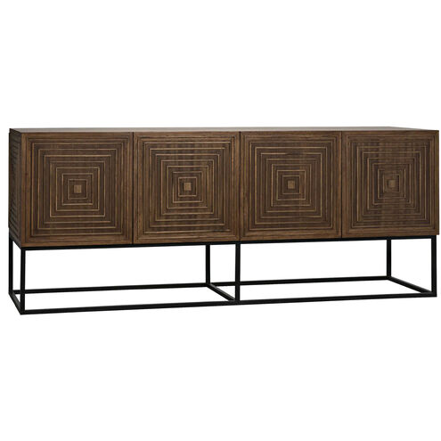 Lanon 80 X 21 inch Dark Walnut Sideboard