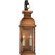 Chapman & Myers Suffork 2 Light 22.25 inch Natural Copper Outdoor Wall Lantern, Medium